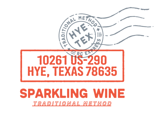 10261 US-290, Hye, Texas 78635 — Rebecca Caroline, traditional method sparkling wine